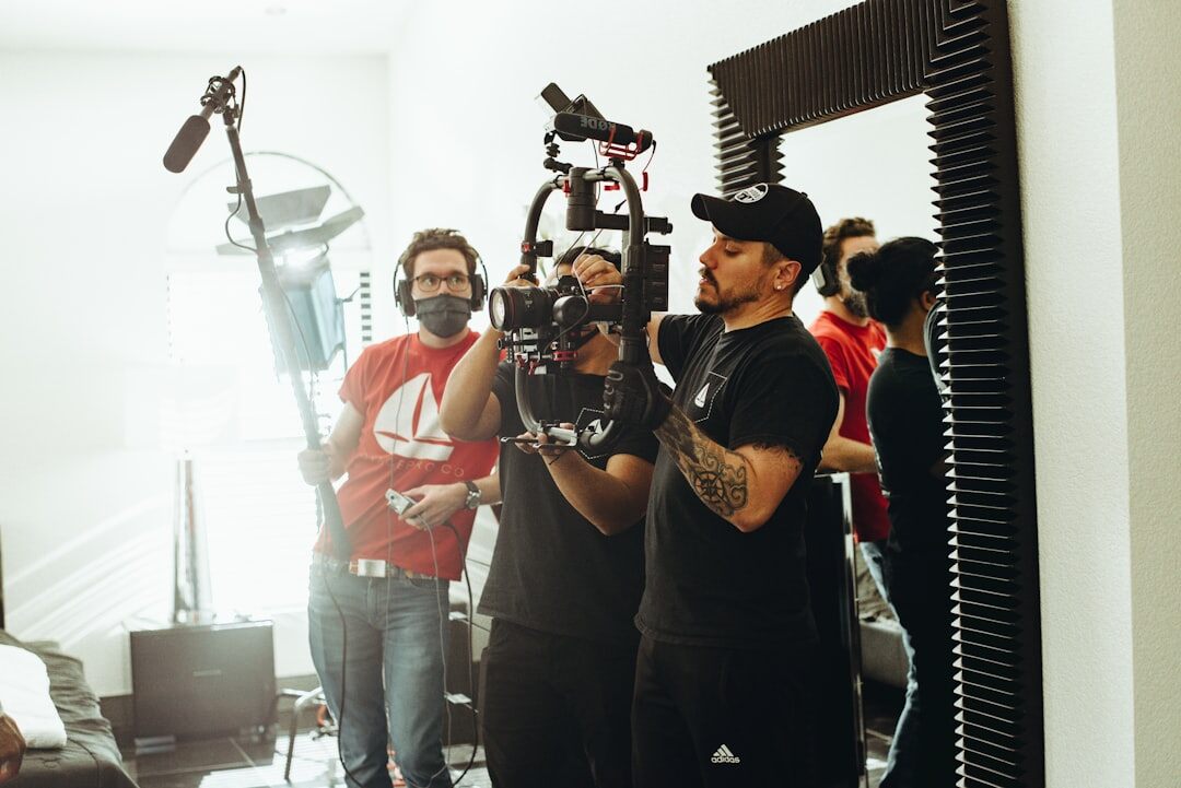 filmmaker shooting scene